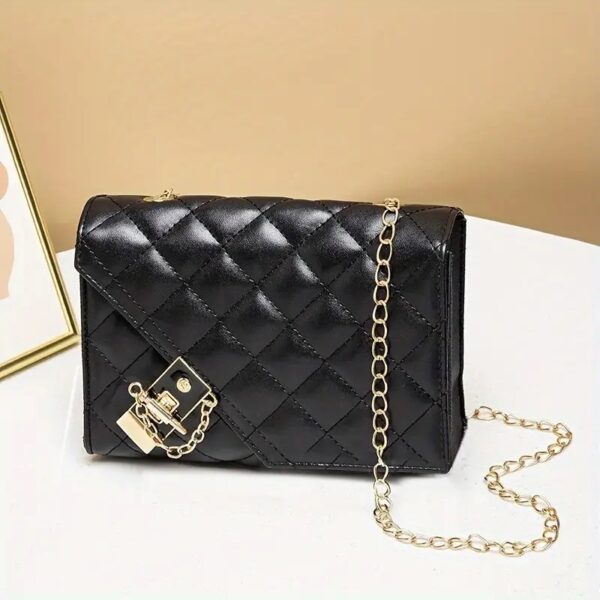 Black Chic Quilted Shoulder Bag