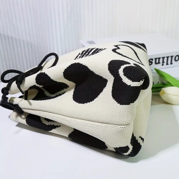 Stylish Heart Pattern Bucket Bag